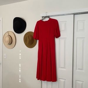 Elegant Red Women's Dress